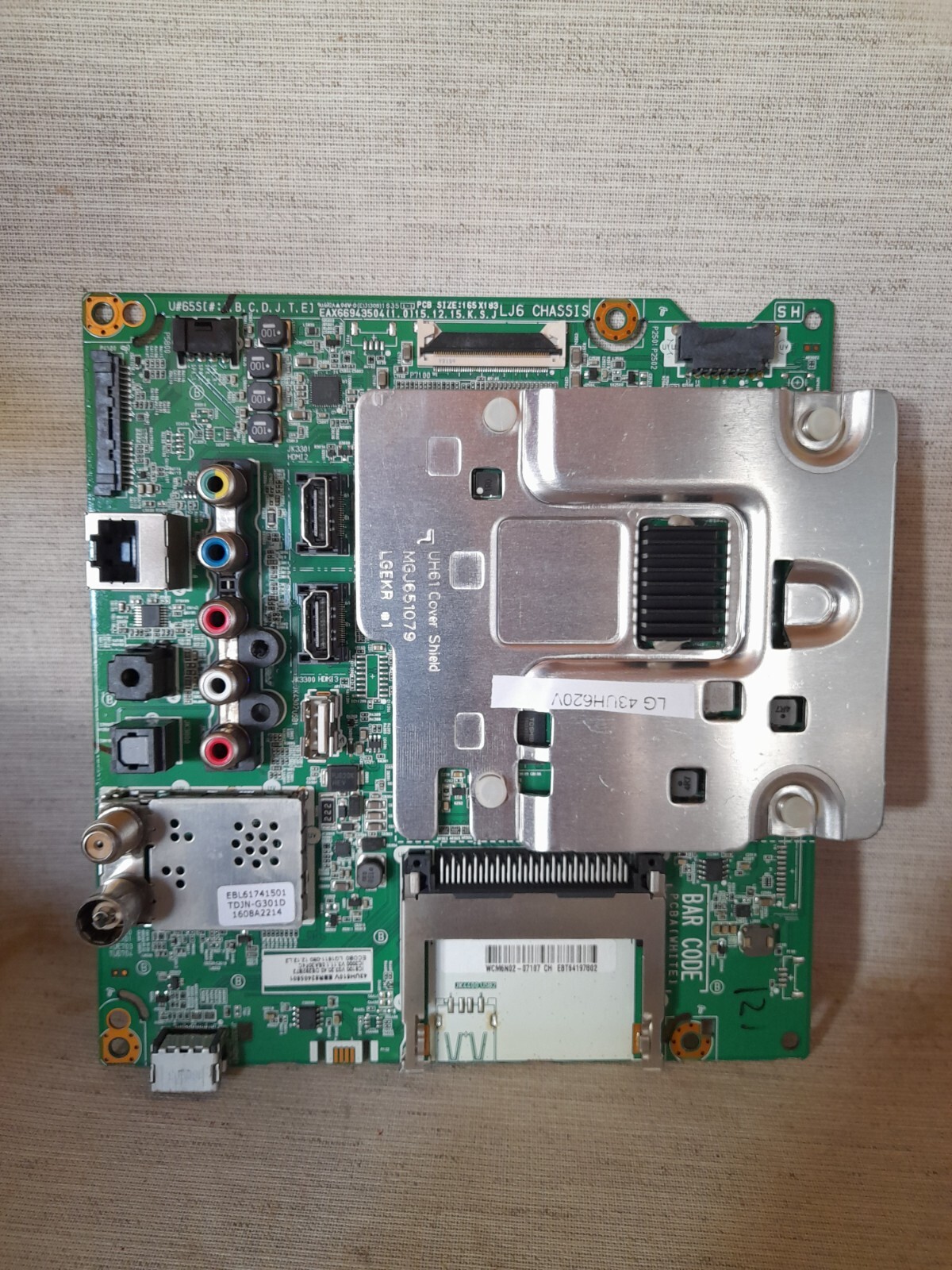 LG 43UH620V MAIN BOARD EAX66943504(1.0)
