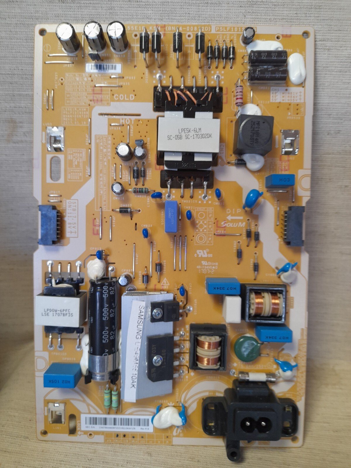 SAMSUNG UE49M5510AK POWER SUPPLY BOARD BN44-00872D