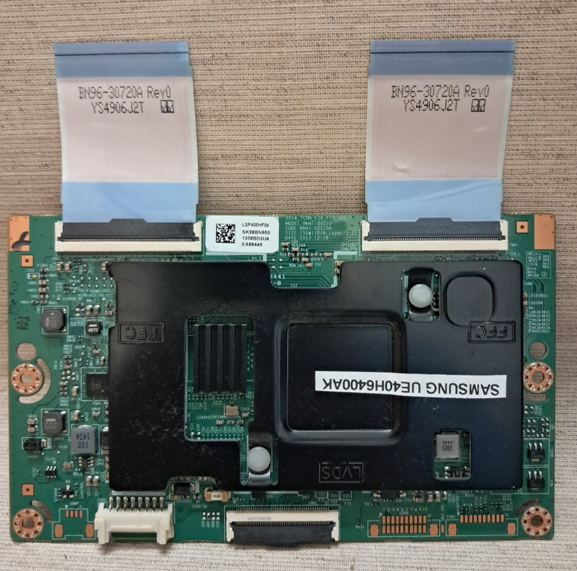 SAMSUNG UE40H6400AK T-CON BOARD BN41-02110A