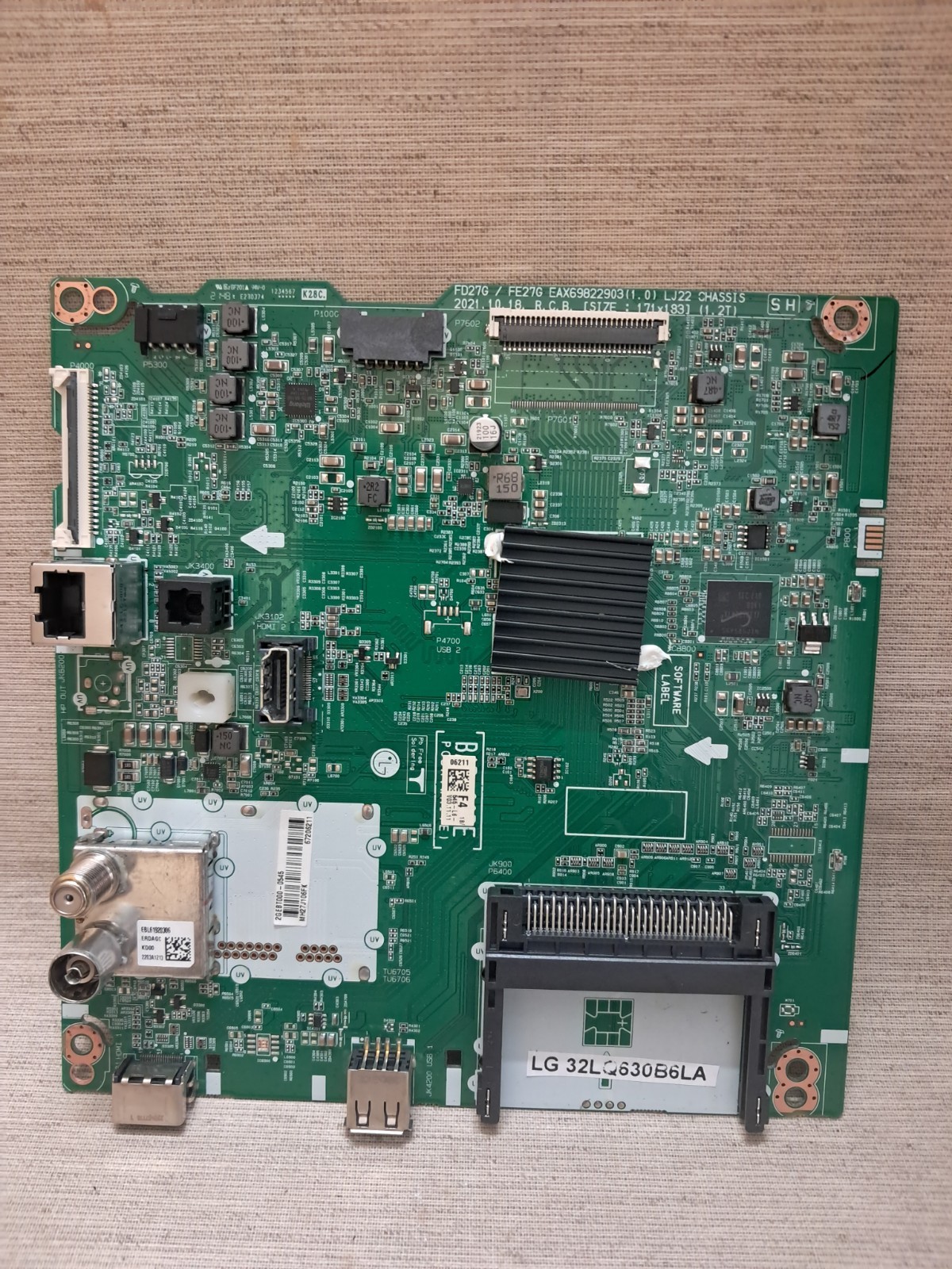 LG 32LQ630B6LA MAIN BOARD EAX69822903(1.0)