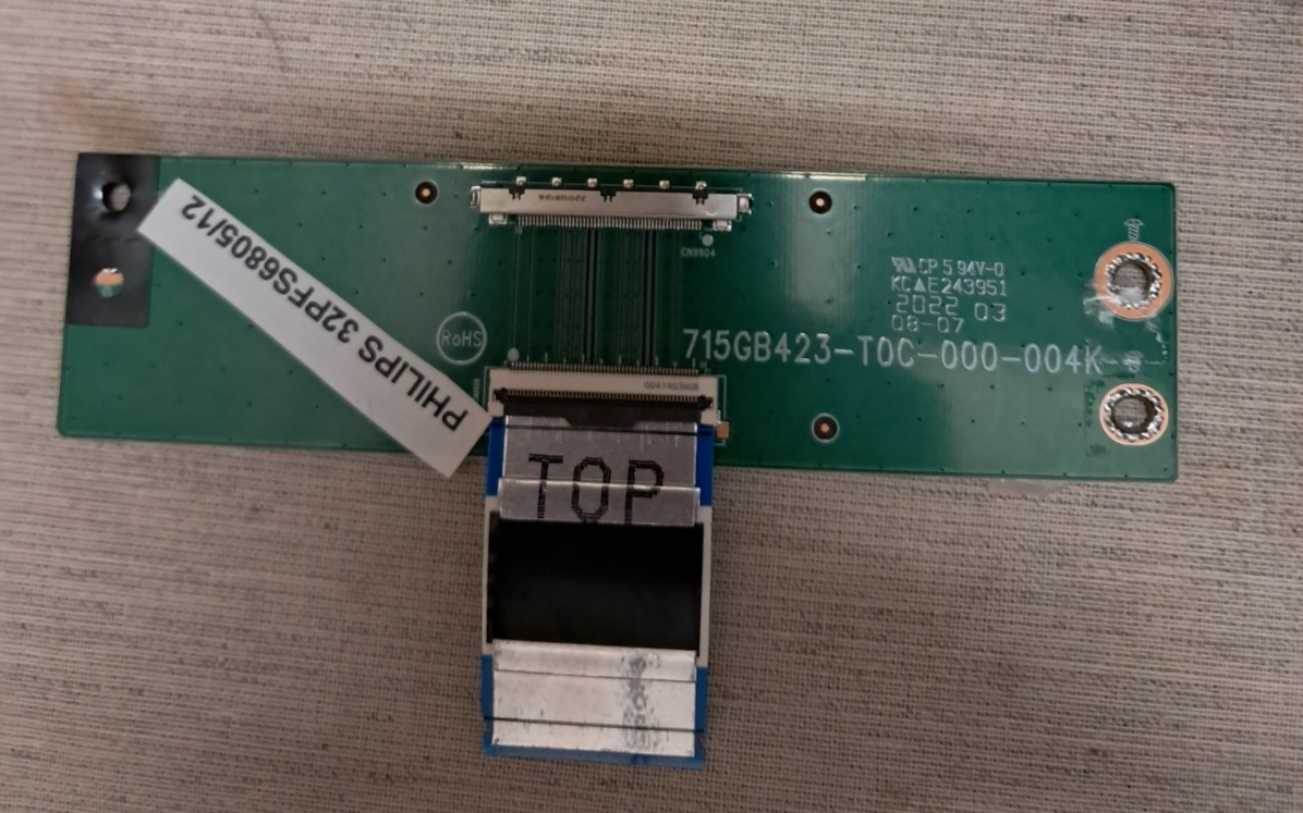 PHILIPS 32PFS6805/12 T-CON BOARD 715GB423-T0C-000-004K