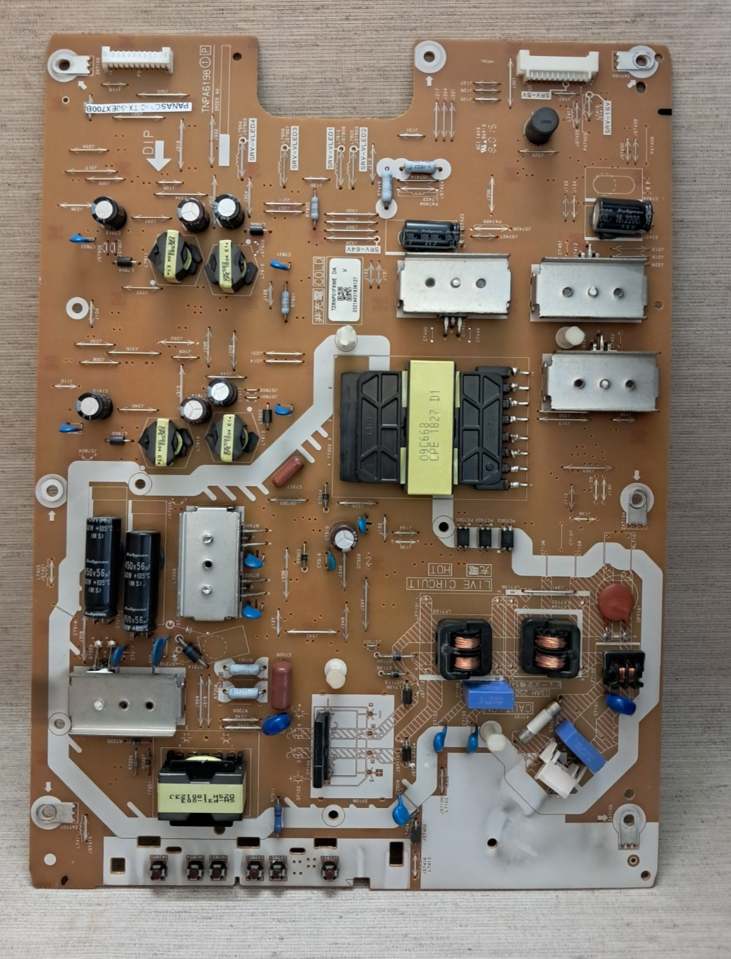 PANASONIC TX-50EX700B POWER SUPPLY BOARD TNPA6198 1 P