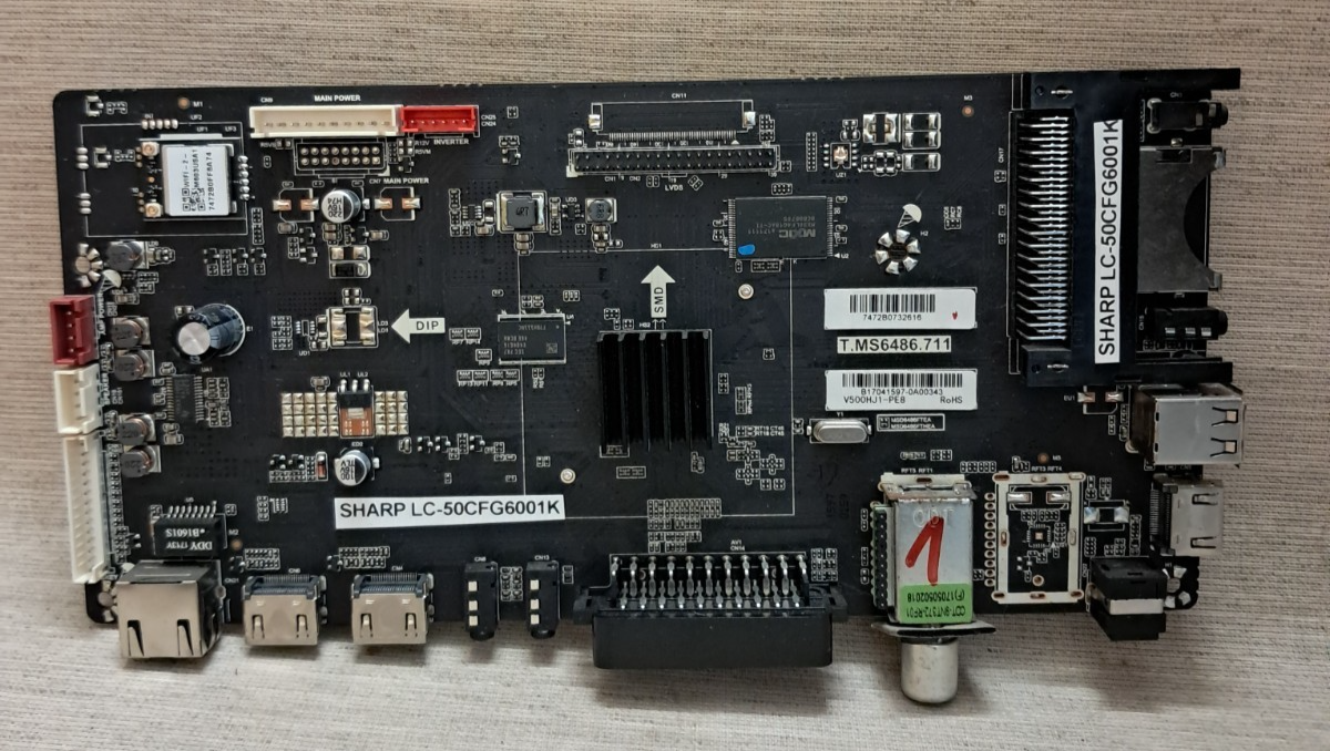 SHARP LC-50CFG6001K MAIN BOARD T.MS6486.711