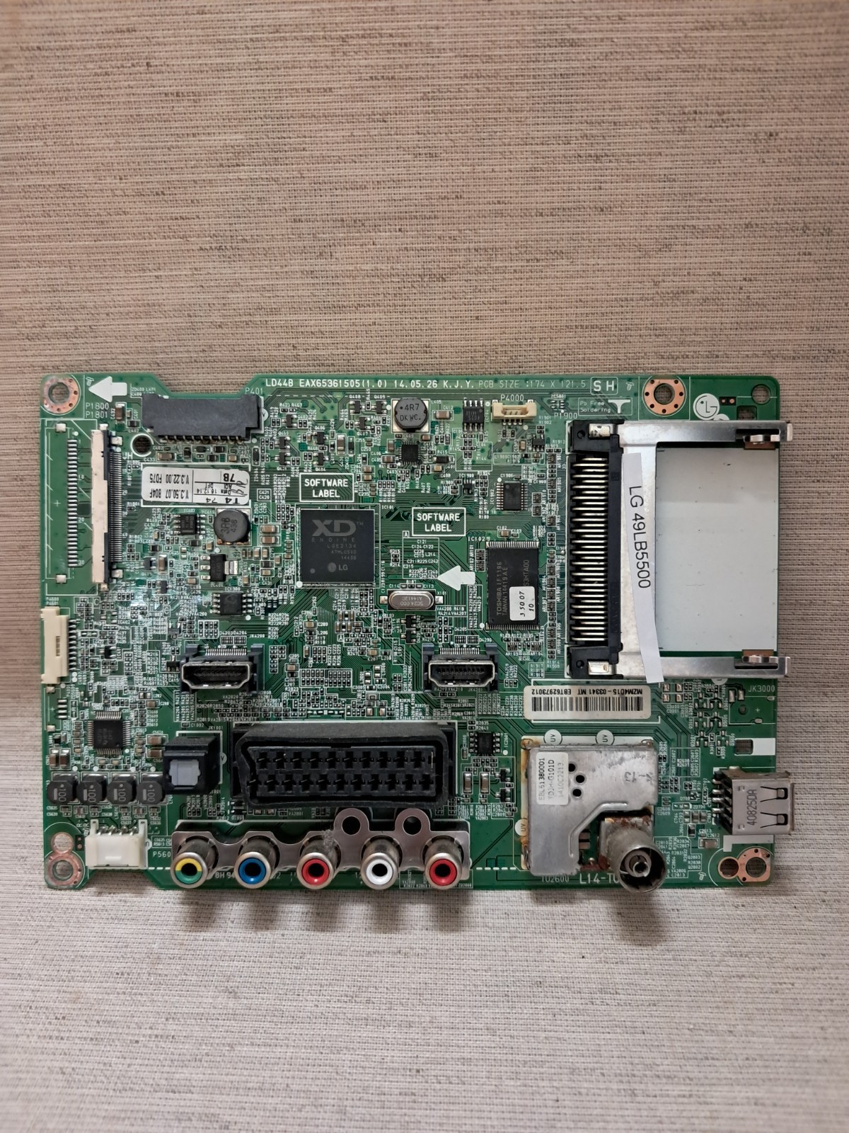 LG 49LB5500 MAIN BOARD EAX65361505(1.0)