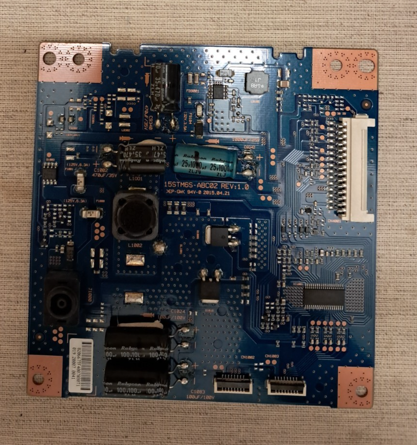 SONY KDL-43W756C INVERTER BOARD 15STM6S-ABC02 REV.1.0