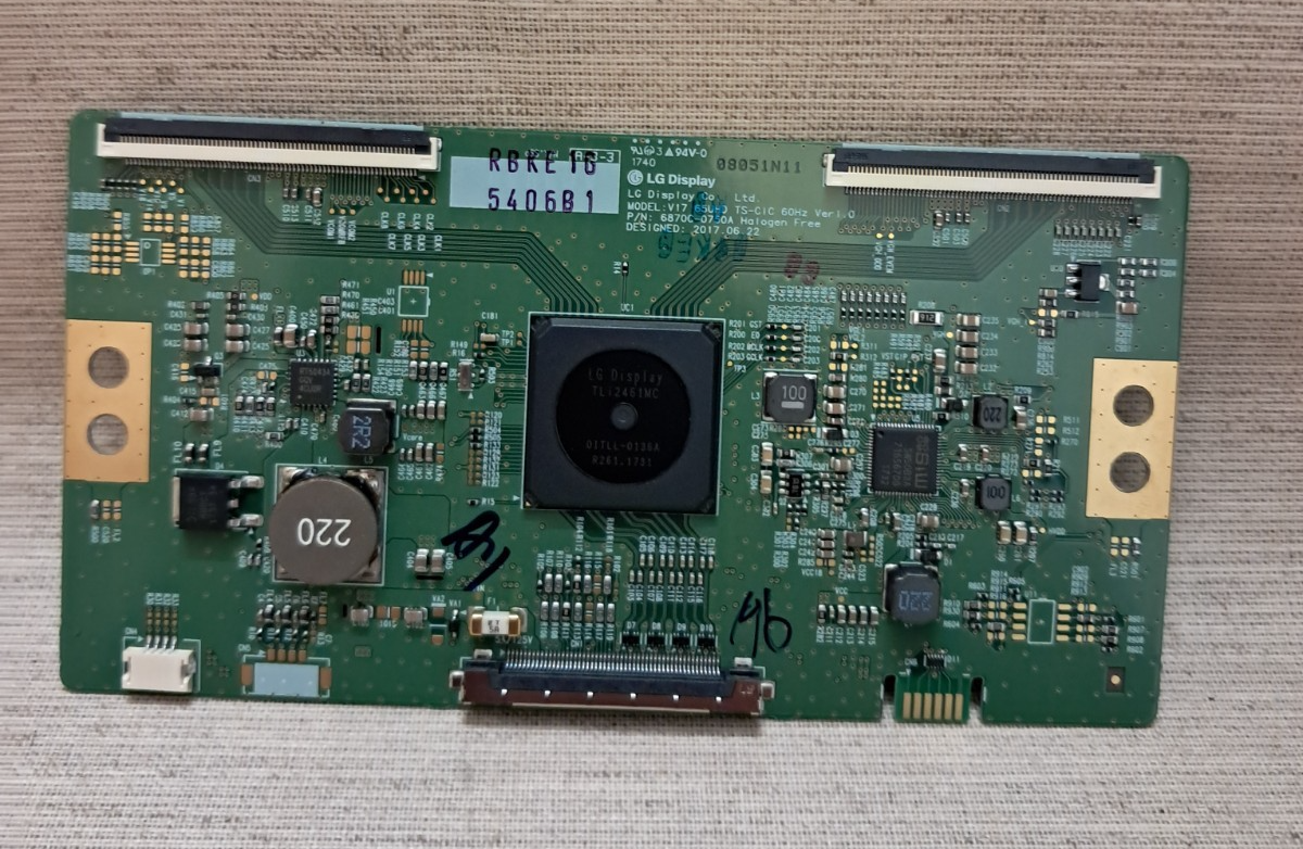 LG 65UJ701V T-CON BOARD 6870-0750A