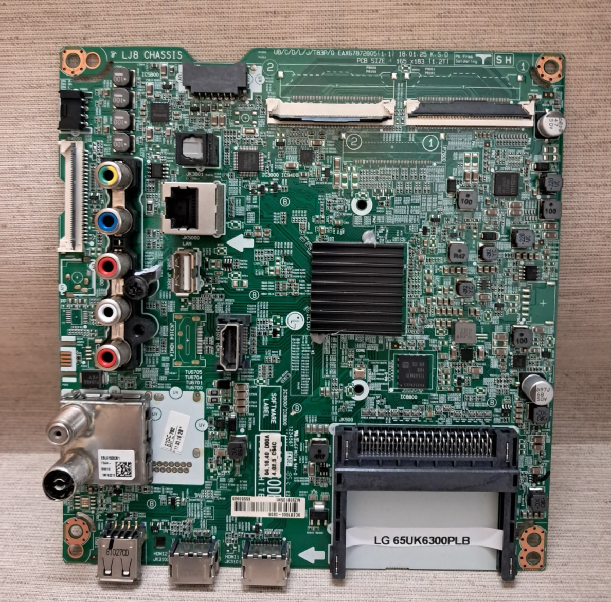 LG 65UK6300PLB MAIN BOARD EAX67872805(1.1)