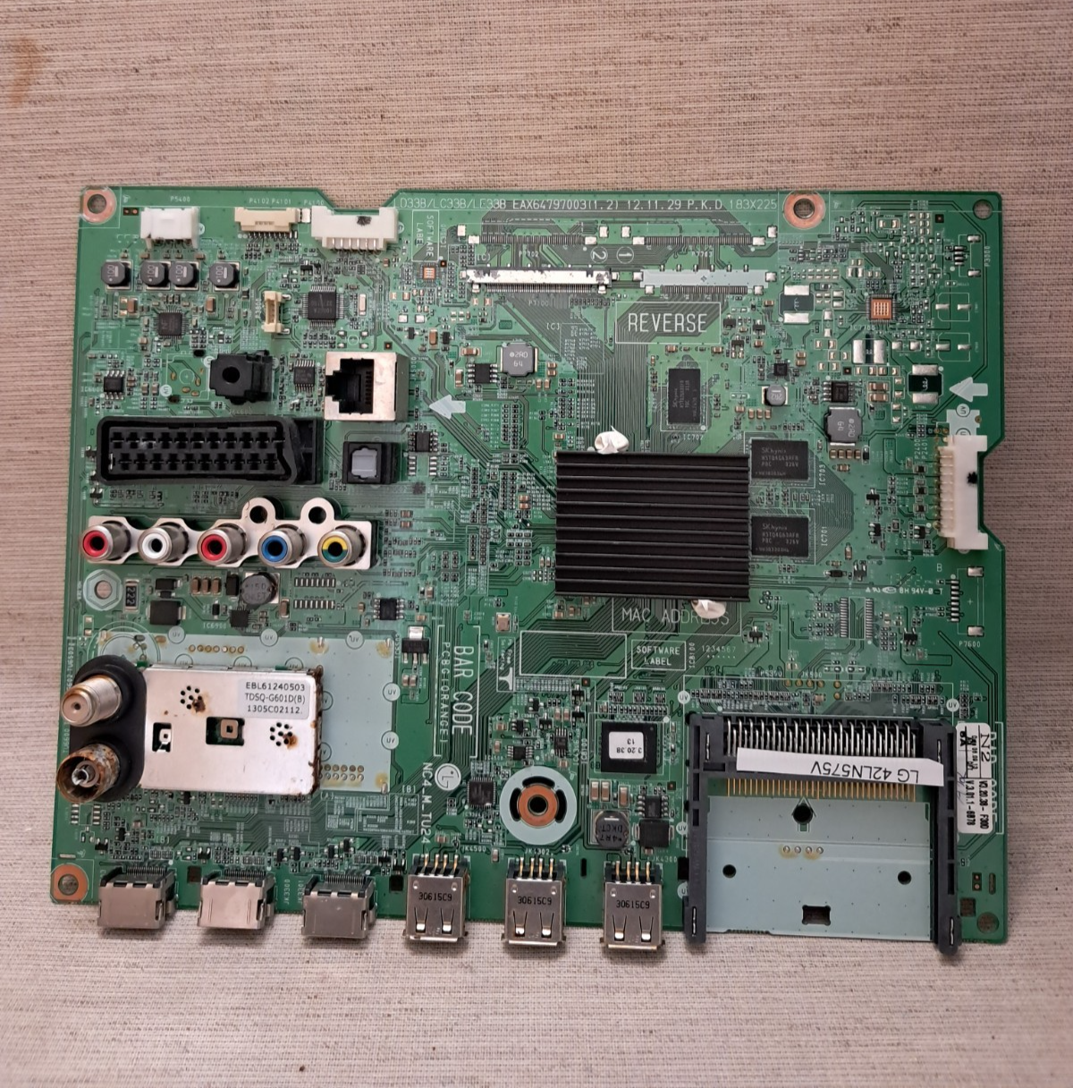LG 42LN575V MAIN BOARD EAX64797003(1.2)