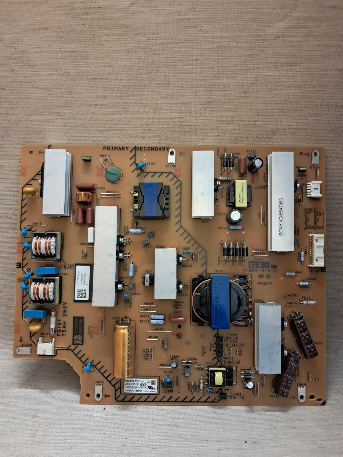 SONY KD-55X7053 POWER SUPPLY BOARD 1-980-310-31
