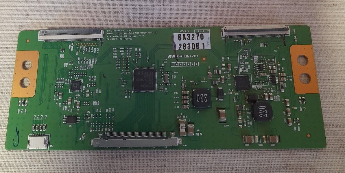 LG 37LS570T T-CON BOARD 6870C-0401B