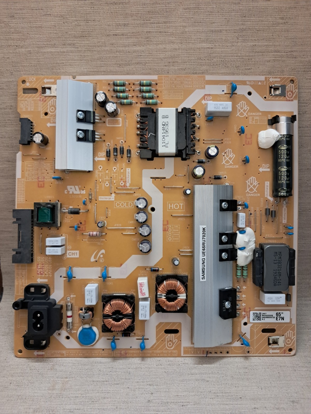 SAMSUNG UE65RU7020K POWER SUPPLY BOARD BN44-00932S