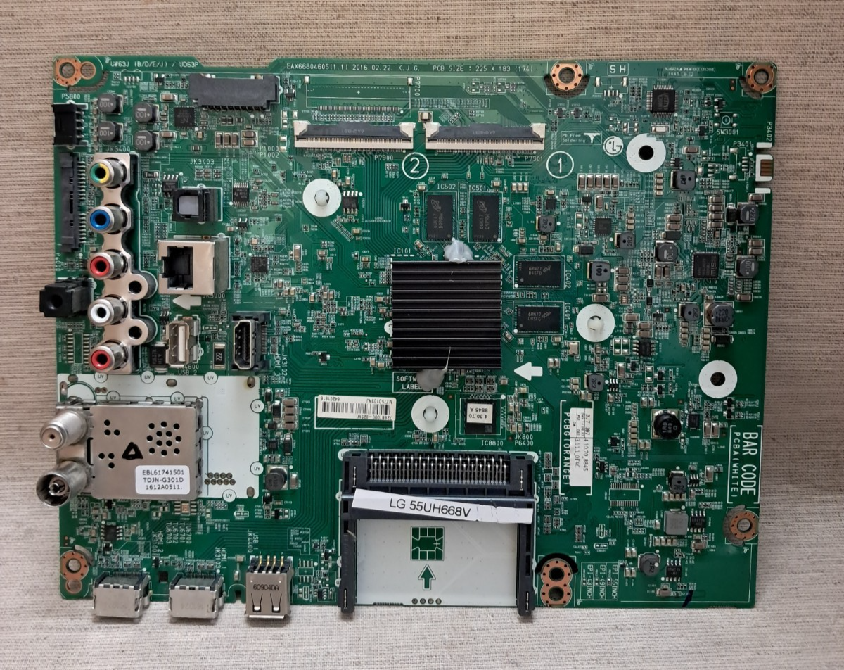 LG 55UH668V MAIN BOARD EAX66804605(1.1)