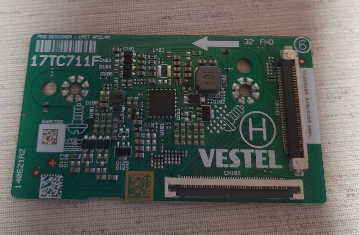 TOSHIBA 32LL3C63D T-CON BOARD 17TC711F