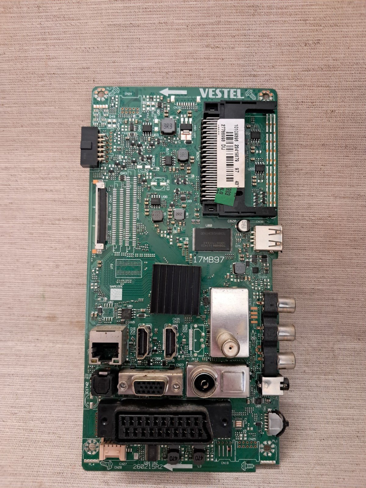 NORDMENDE NM43DLEDS2 MAIN BOARD 17MB97