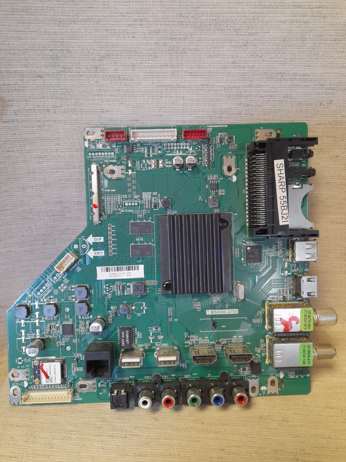 SHARP 55BJ2I MAIN BOARD T.MS6586.U705