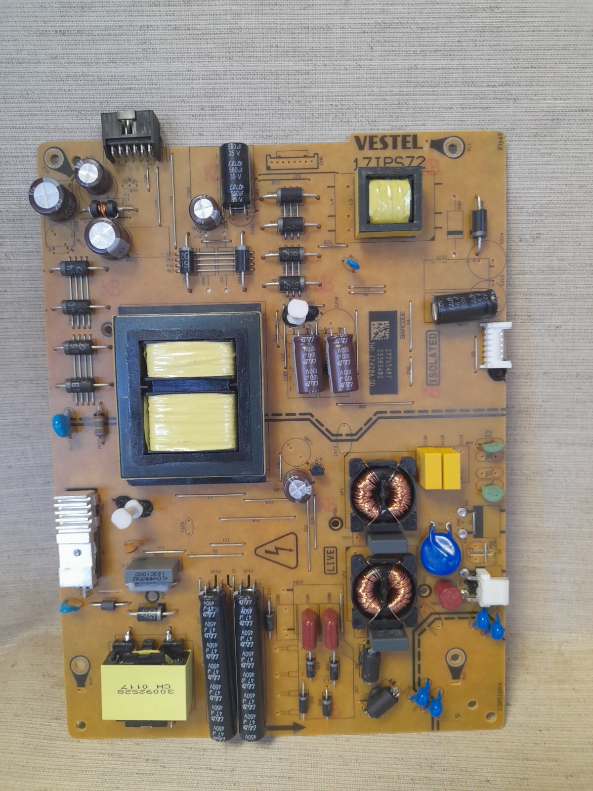 TOSHIBA 49U6763DB POWER SUPPLY BOARD 17IPS72