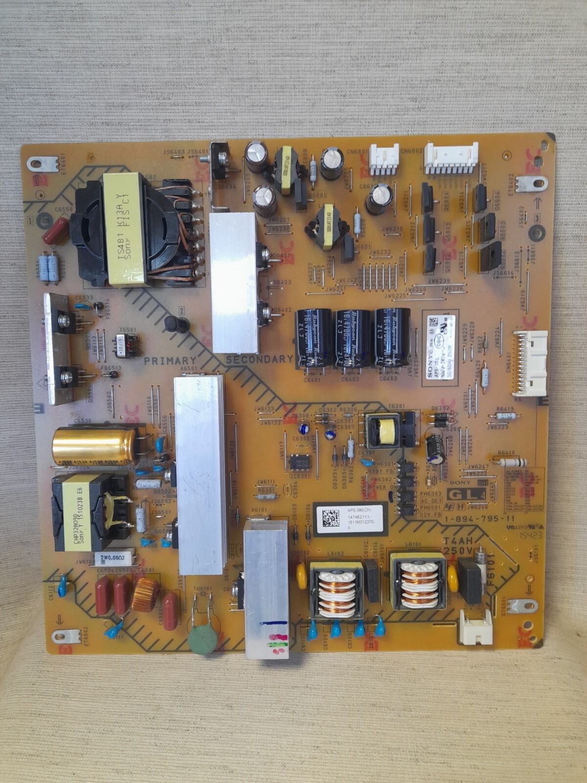 SONY KD-49X8309C POWER SUPPLY BOARD 1-894-795-11