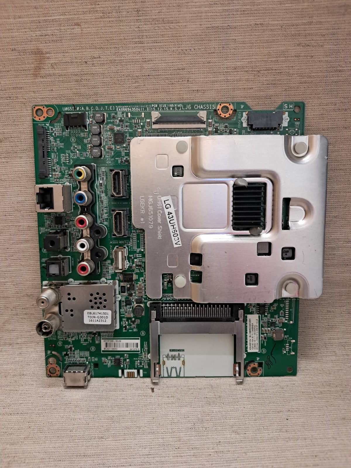 LG 43UH603V MAIN BOARD EAX66943504(1.0)