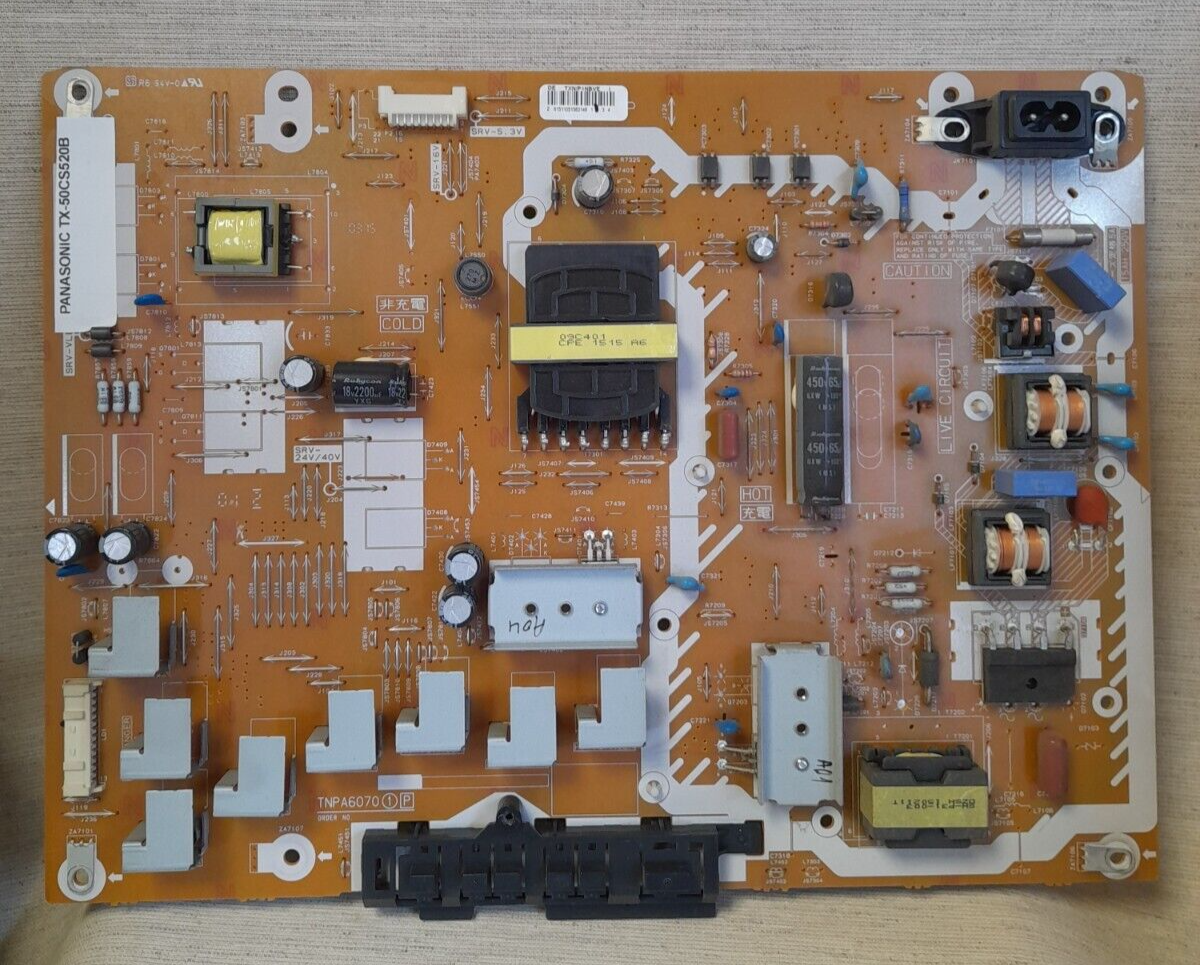 PANASONIC TX-50CS520B POWER SUPPLY BOARD TNPA6070 1 P