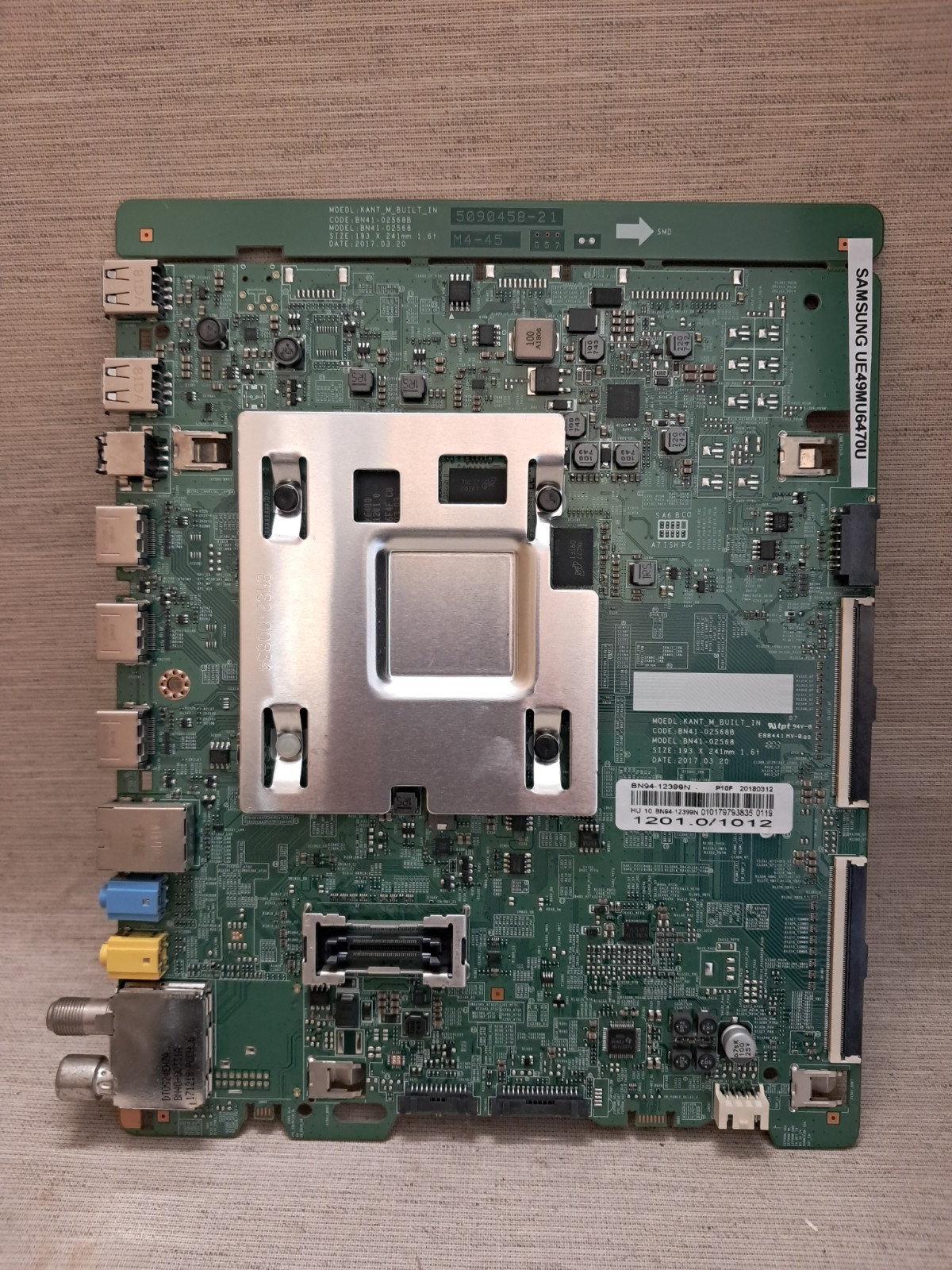 SAMSUNG UE49MU6470U MAIN BOARD BN41-02568B