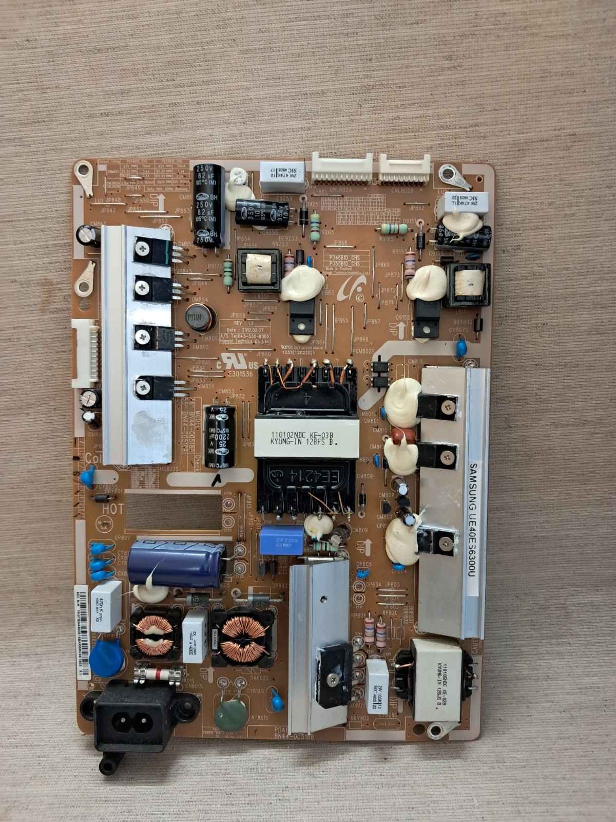SAMSUNG UE40ES6300U POWER SUPPLY BOARD BN44-00518B