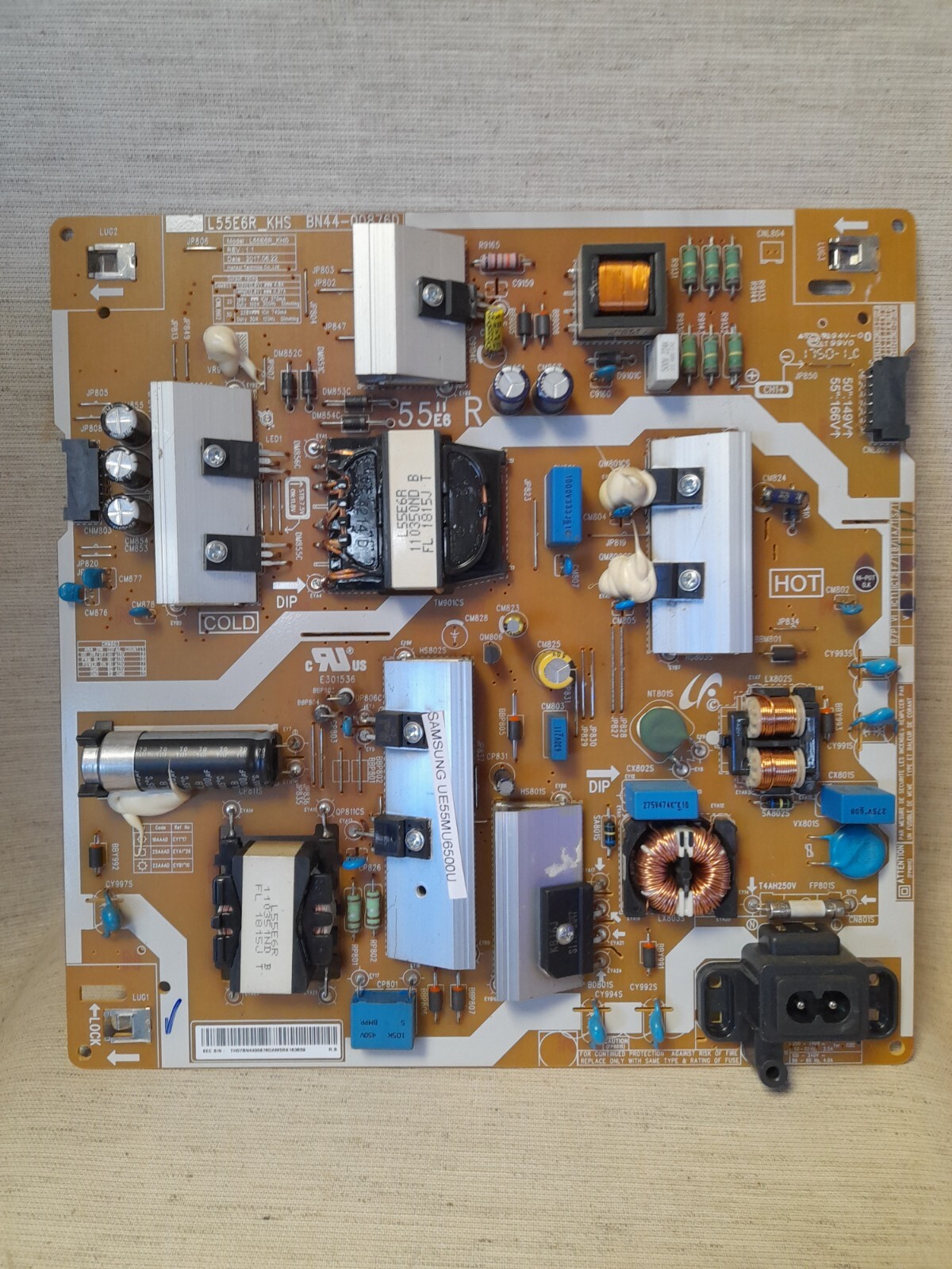 SAMSUNG UE55MU6500U POWER SUPPLY BOARD BN44-00876D