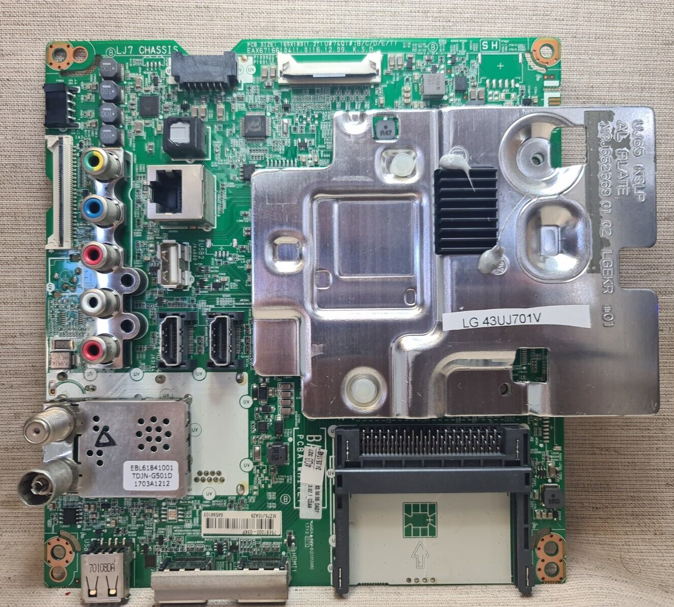 LG 43UJ701V MAIN BOARD EAX67166104 (1.0)