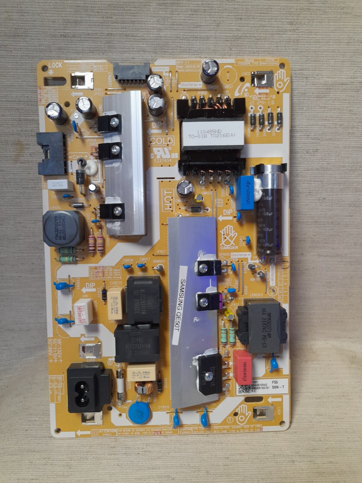 SAMSUNG QE50T POWER SUPPLY BOARD BN44-01054G