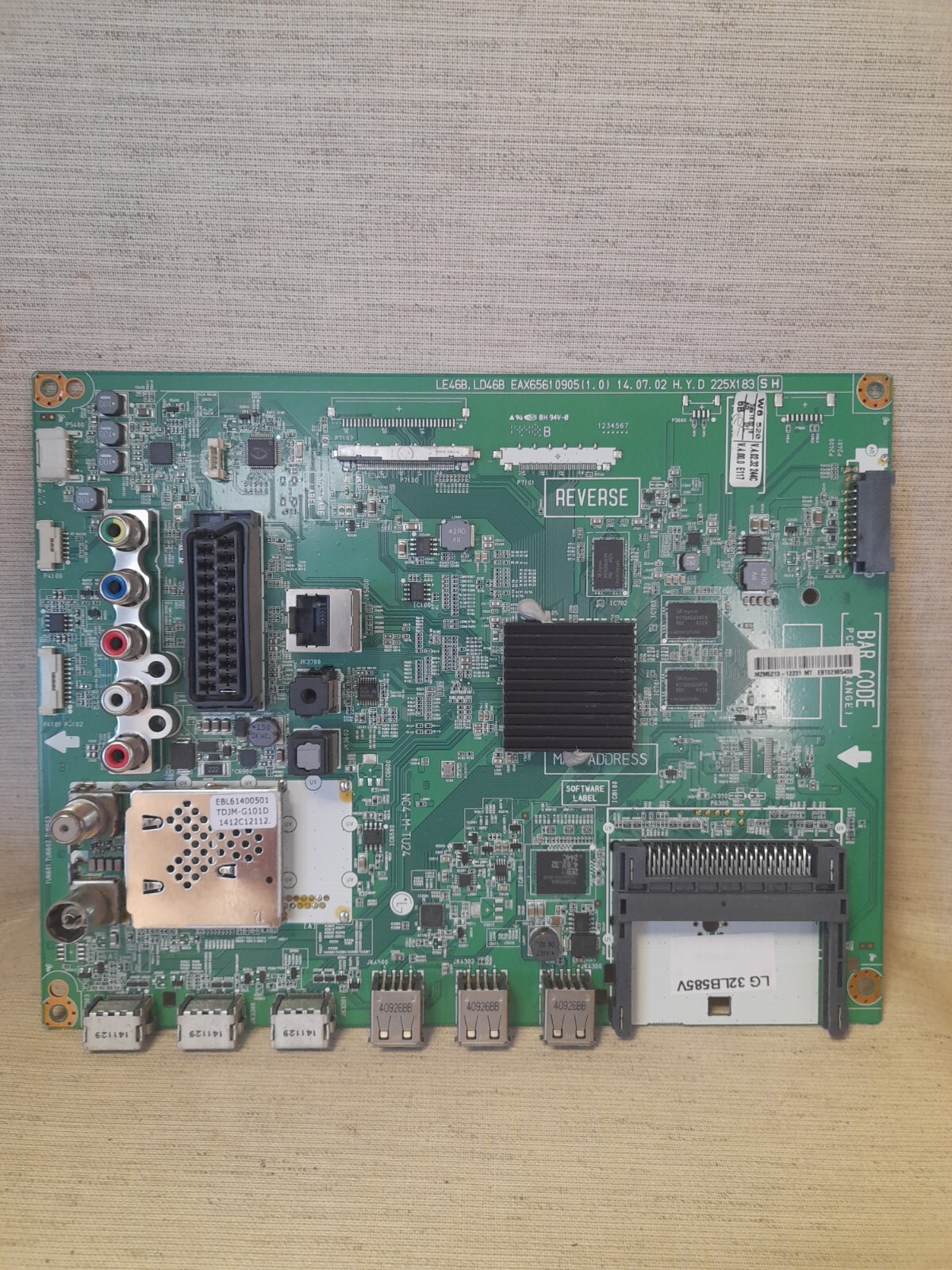 LG 32LB585V MAIN BOARD EAX65610905(1.0)