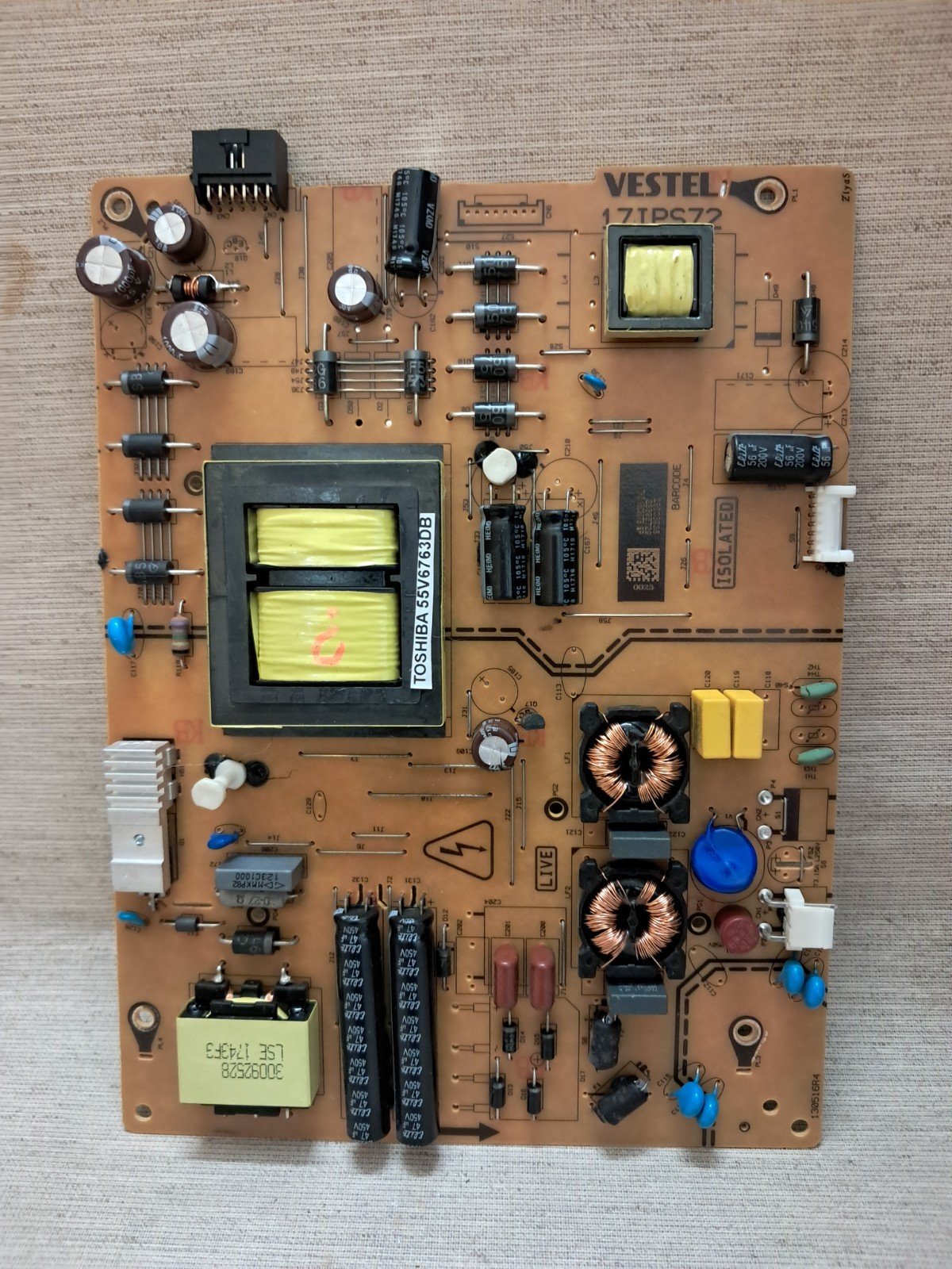 BUSH LED49292UHDFVP POWER SUPPLY BOARD 17IPS72