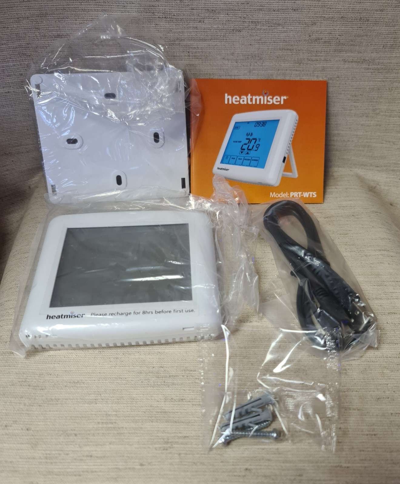 Heatmiser PRT-WTS Touchscreen Series Thermostat – White - Image 3
