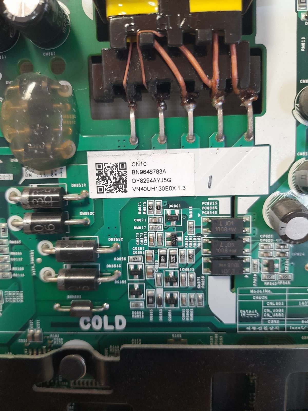 SAMSUNG UE40NU7110K MAIN BOARD BN96-46783A - Image 2