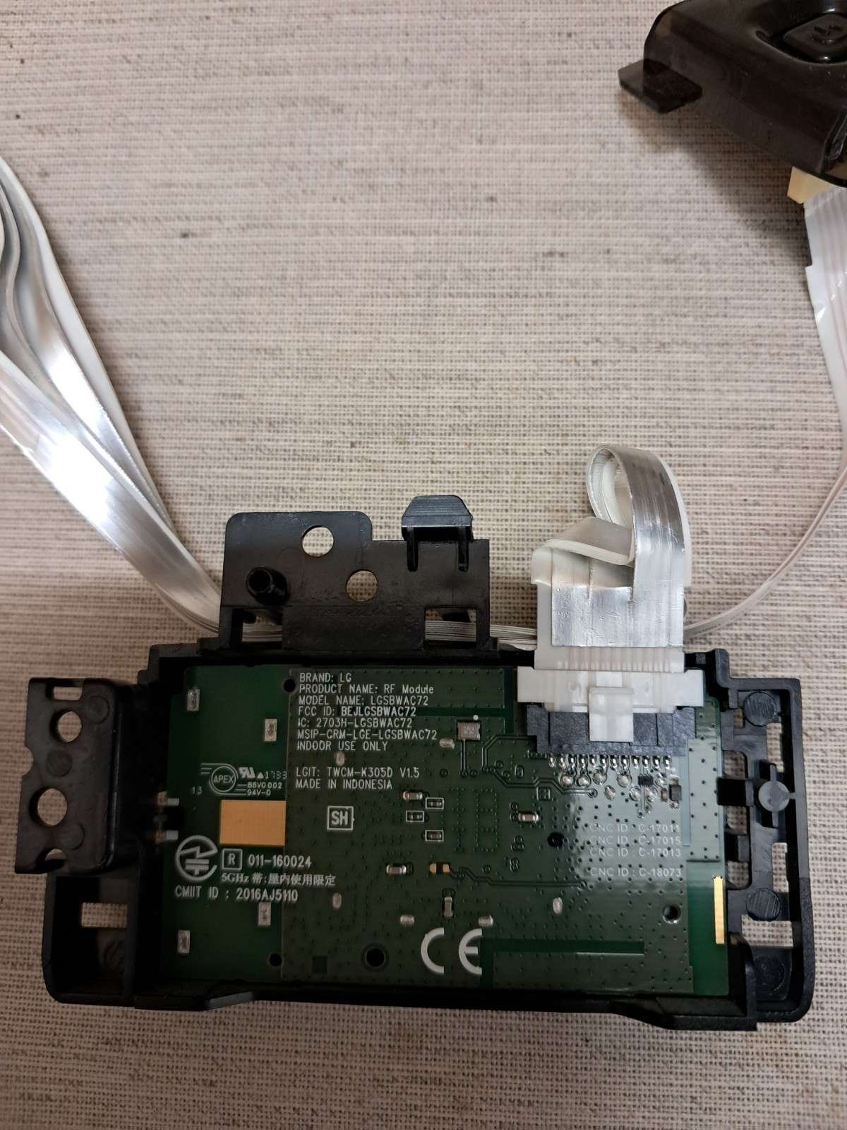 LG 55UJ634V WIFI BOARD AND POWER BUTTON LGSBWAC72 - Image 2