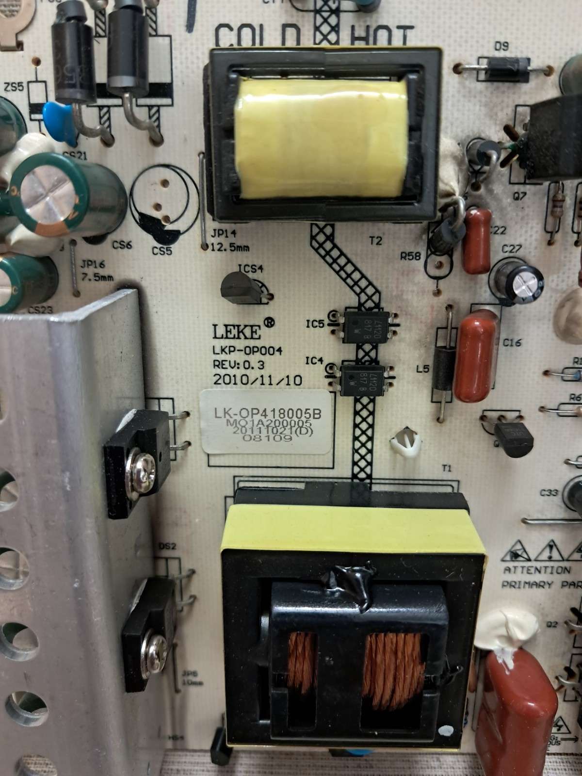 POWER SUPPLY BOARD LKP-0P004 - Image 2