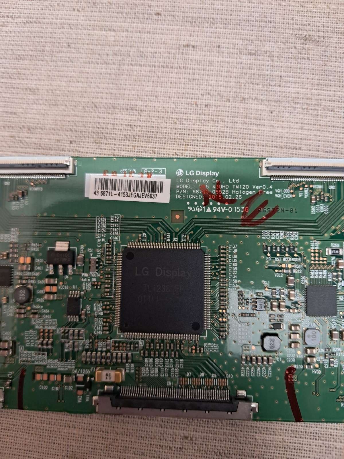 LG 43UF640V T-CON BOARD 6870C-0552B - Image 2