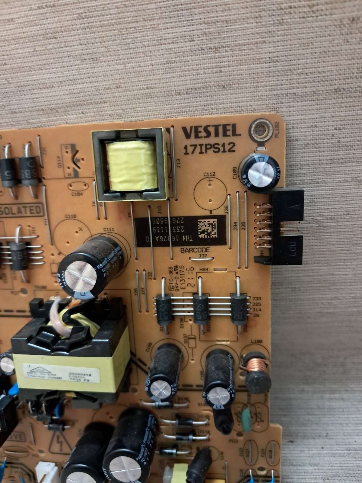 HITACHI 48HB6T72U POWER SUPPLY BOARD 17IPS12 - Image 2