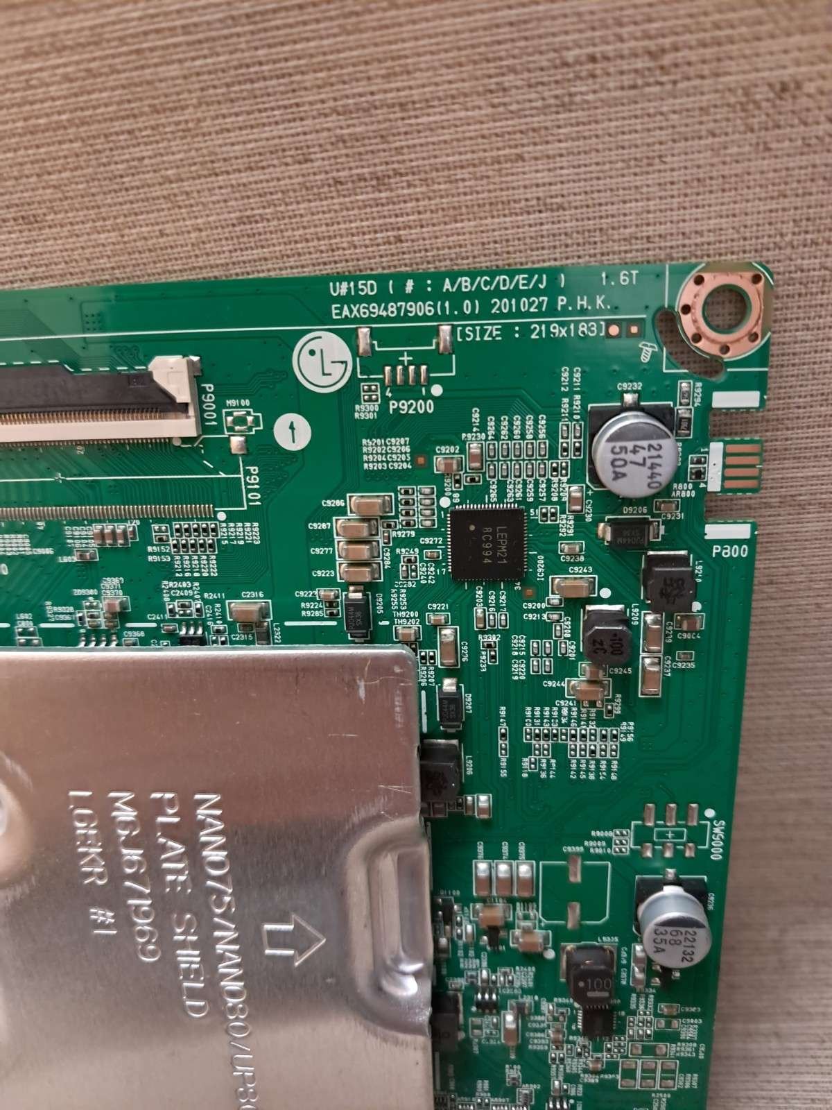 LG 55UP77006LB MAIN BOARD EAX69487906(1.0) - Image 2
