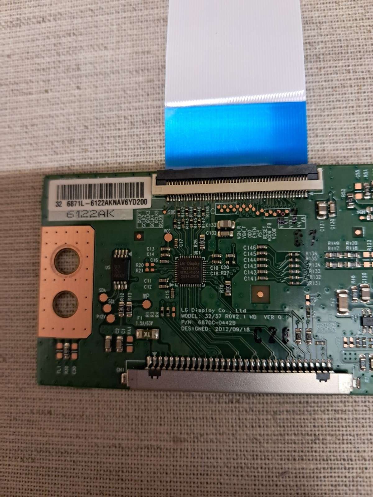WALKER 32WPS20BK T-CON BOARD 6870C-0442B - Image 2