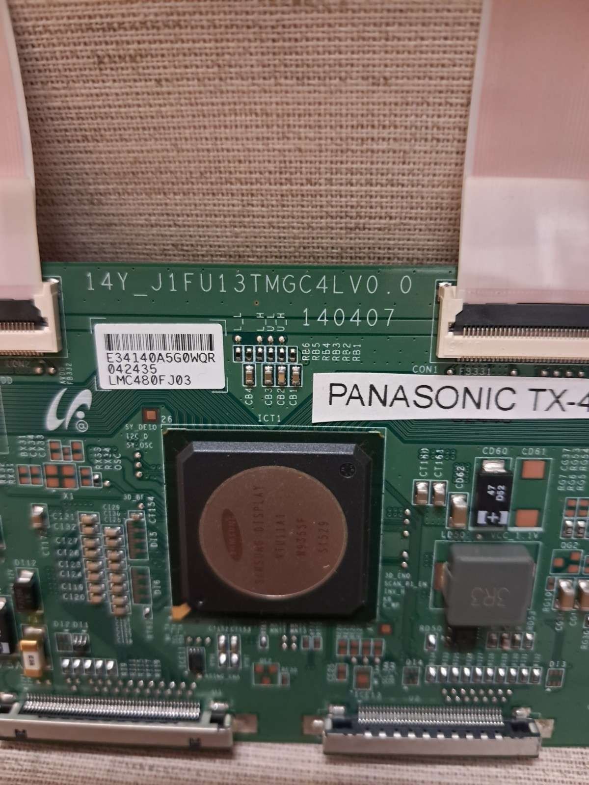 PANASONIC TX48CX400B T-CON BOARD 14Y-J1FU13TMGC4LV0.0 - Image 2