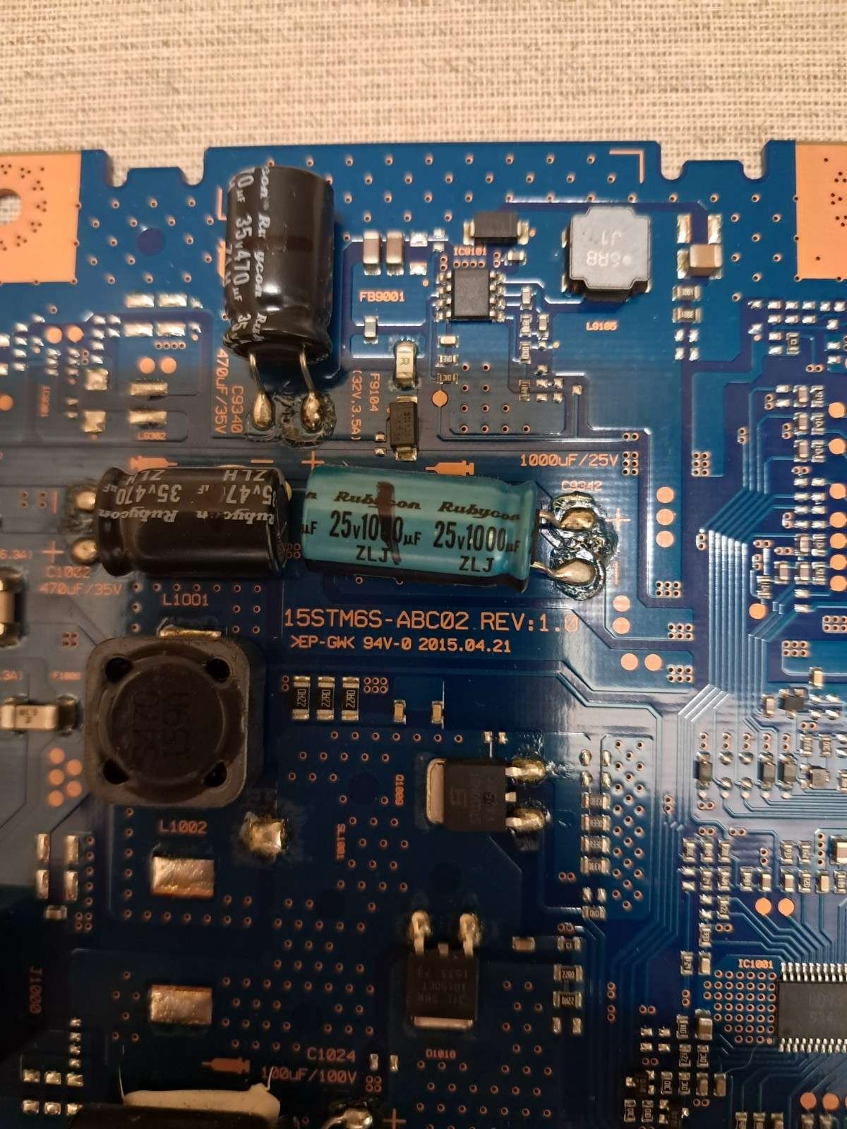 SONY KDL-43W756C INVERTER BOARD 15STM6S-ABC02 REV.1.0 - Image 2
