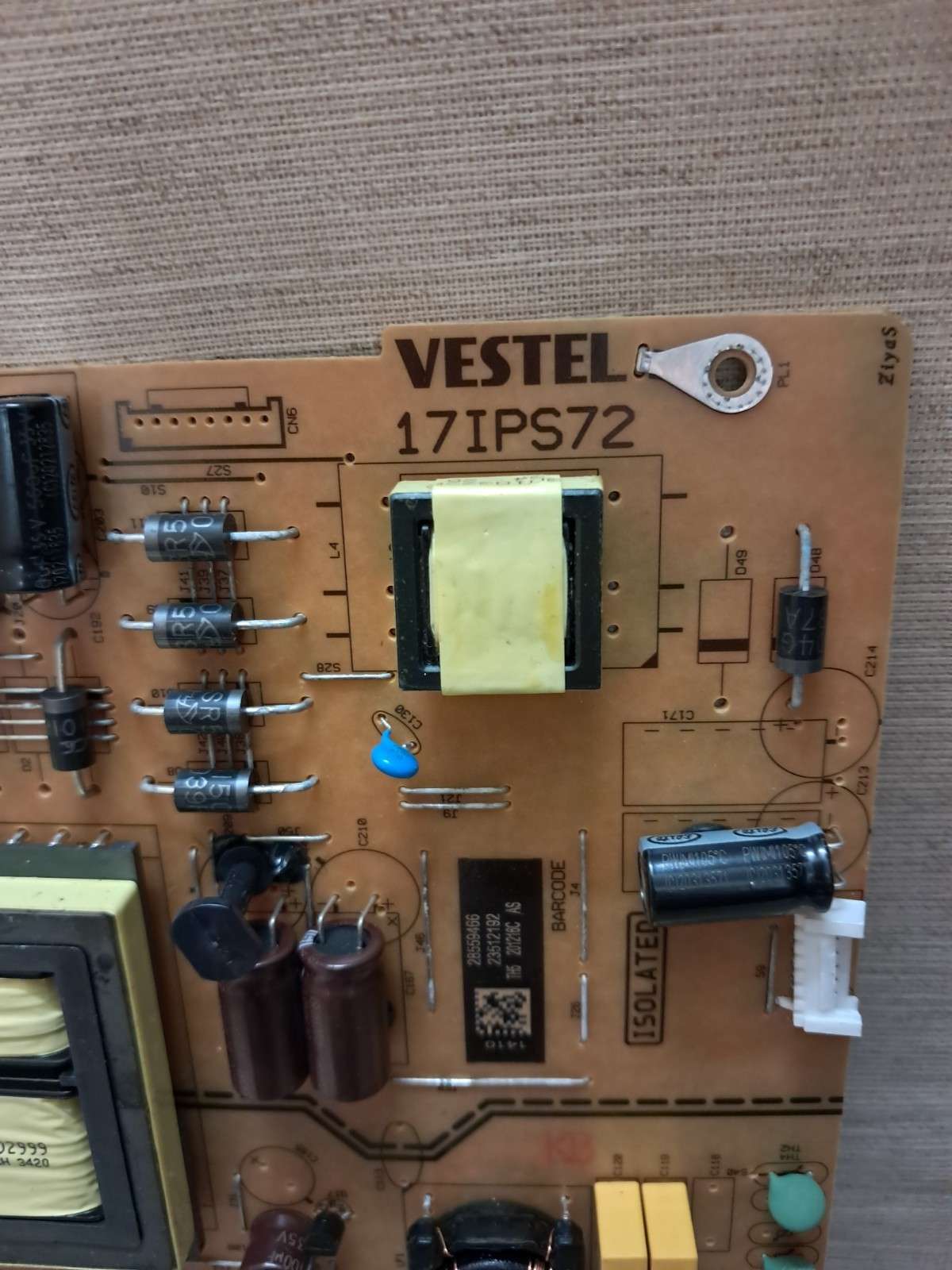 WALKER WP4K5521 POWER SUPPLY BOARD 17IPS72 - Image 2