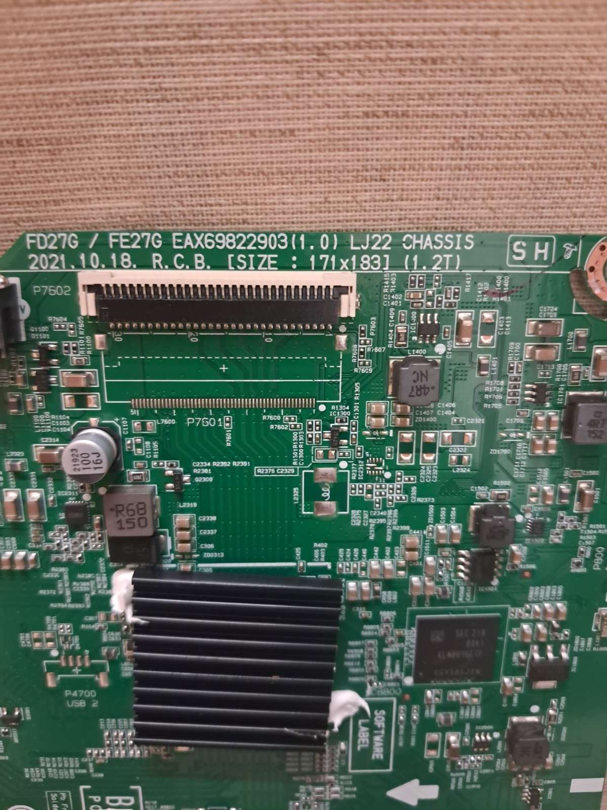 LG 32LQ630B6LA MAIN BOARD EAX69822903(1.0) - Image 2