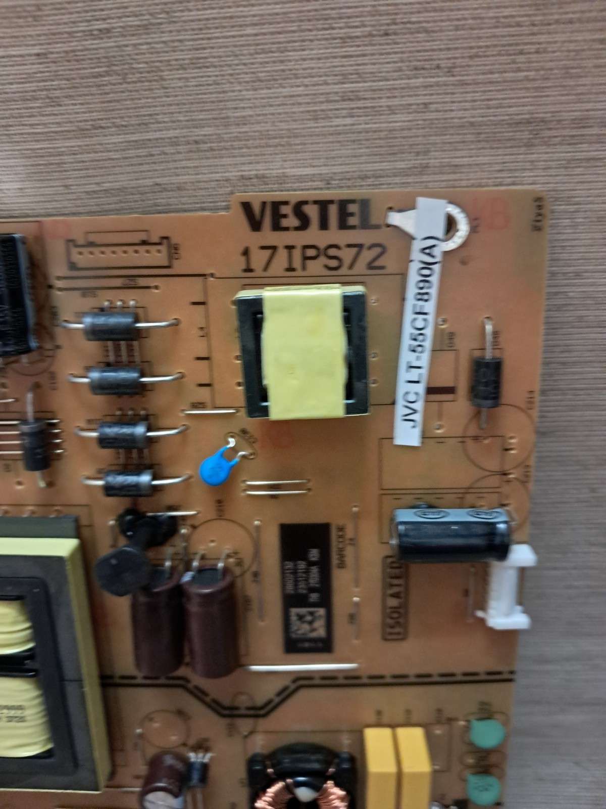 JVC LT-55CF890(A) POWER SUPPLY BOARD 17IPS72 - Image 2