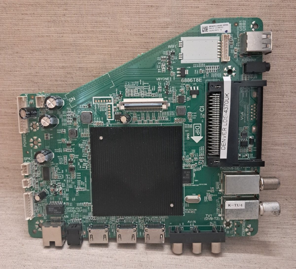 DENVER LDS-4370UK MAIN BOARD 6886T8E