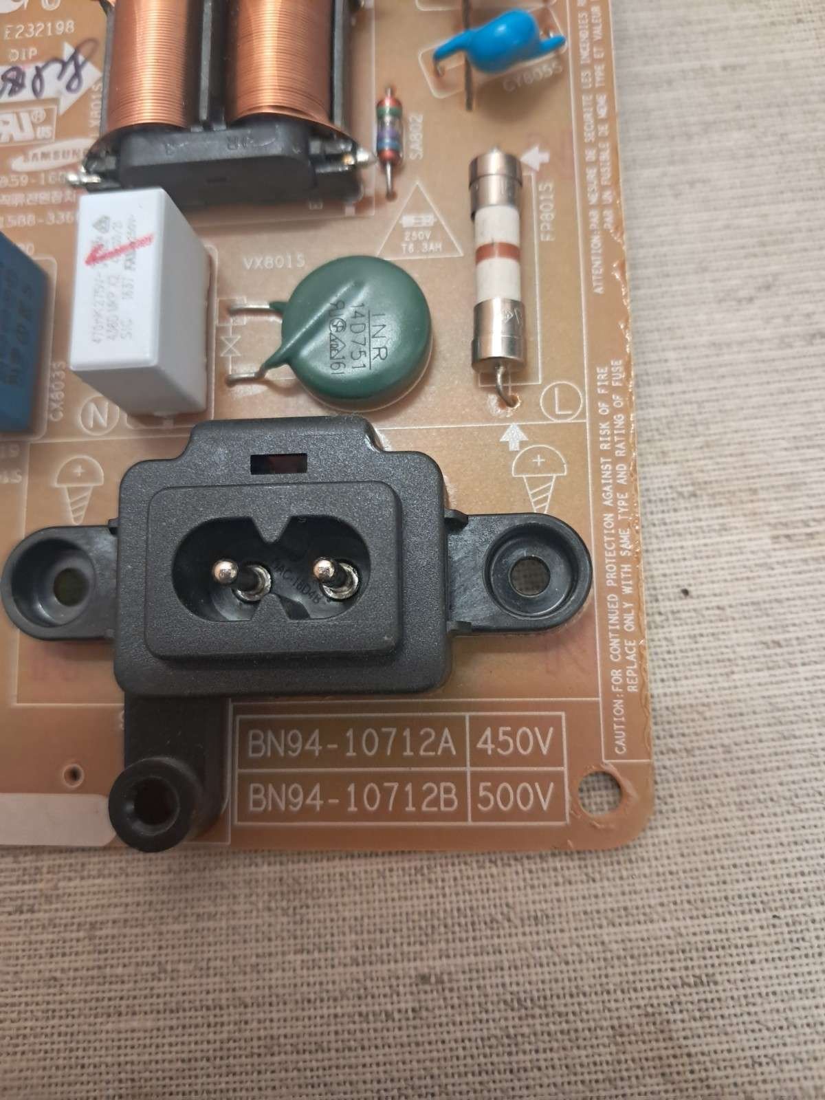 SAMSUNG UE55KU6020K POWER SUPPLY BOARD BN94-10712A - Image 2