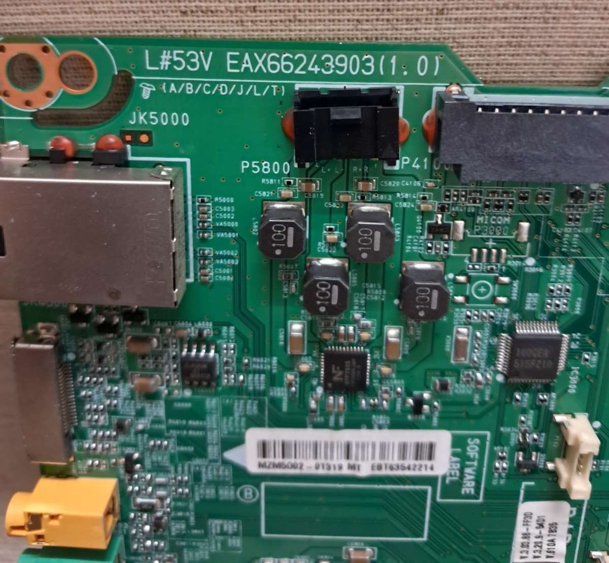 LG 55UG870V MAIN BOARD EAX66243903(1.0) - Image 2