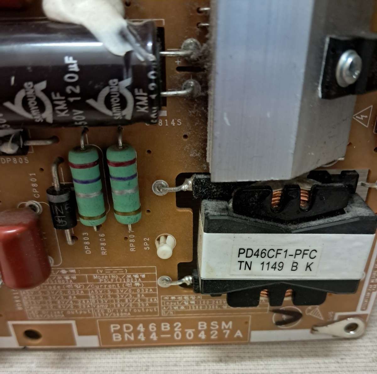 SAMSUNG UE40D6750 POWER SUPPLY BOARD BN44-00427A - Image 2