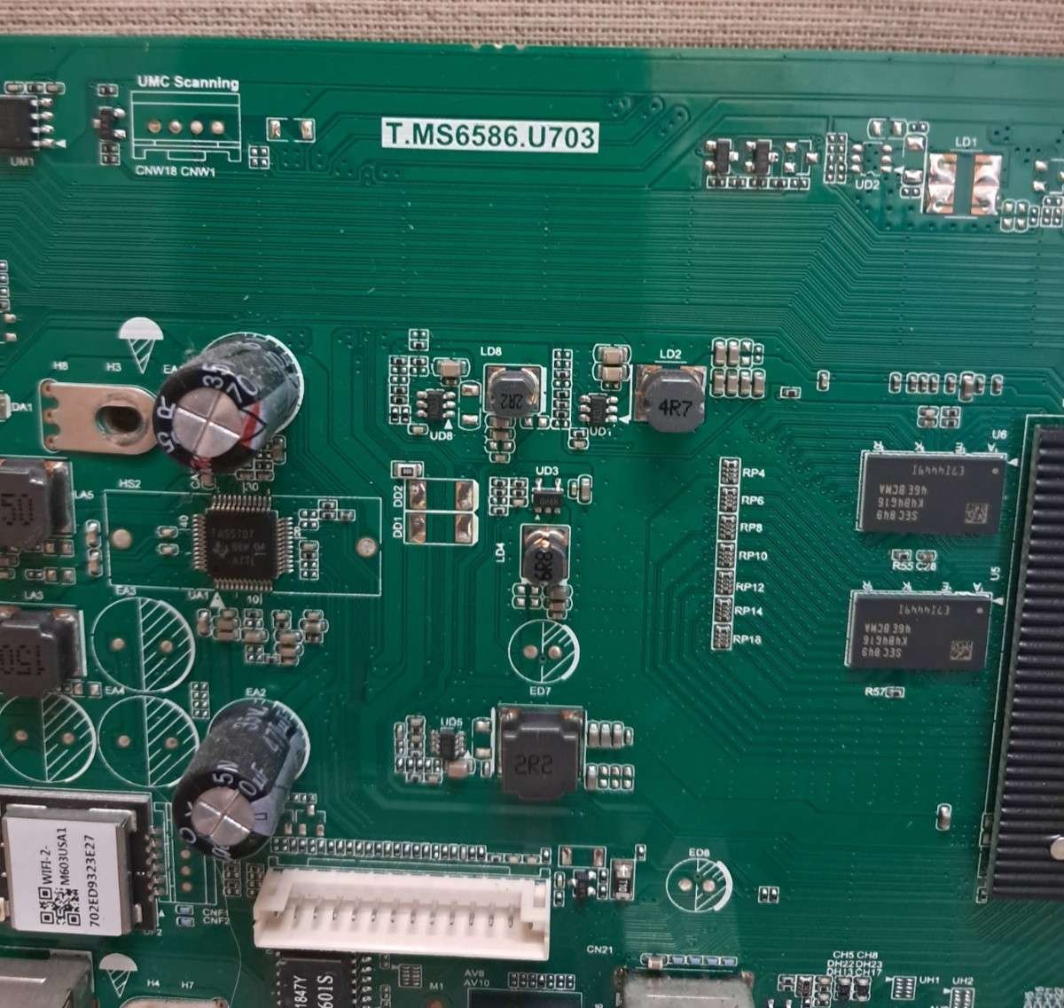 SHARP 40BJ5K MAIN BOARD T.MS6586.U703 - Image 2