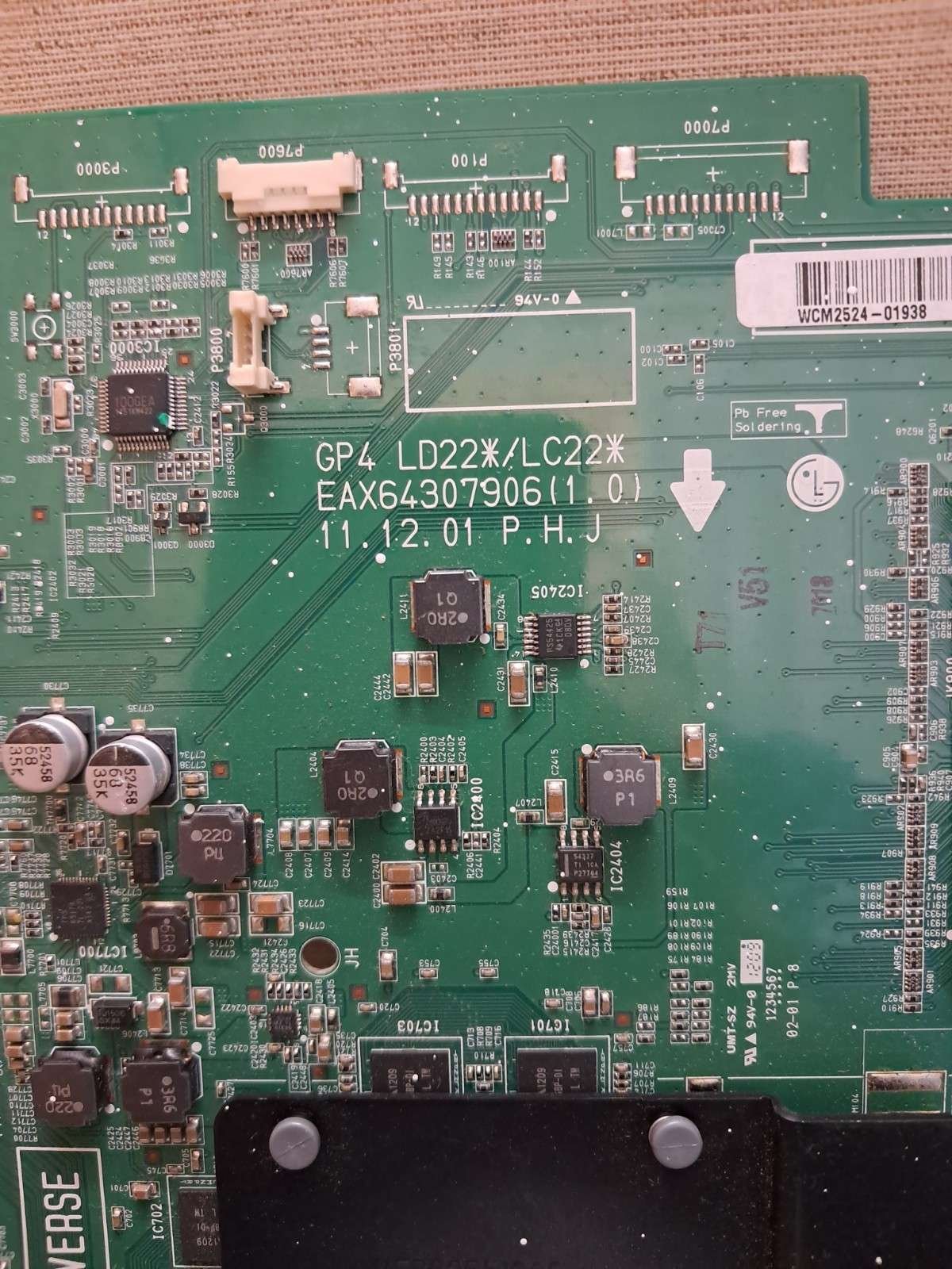 LG 42LS575T MAIN BOARD EAX64307906 (1.0) - Image 2
