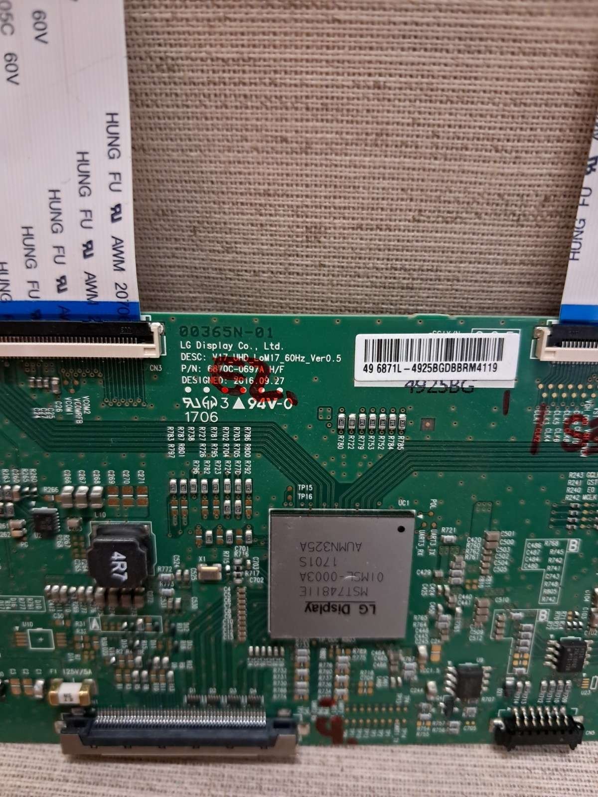 PANASONIC TX-49EX600B T-CON BOARD 6870C-0697A - Image 2